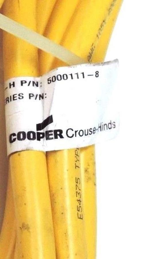 Used LOT OF 2 CROUSE-HINDS 5000111-8 CORDSET CABLES 5000118