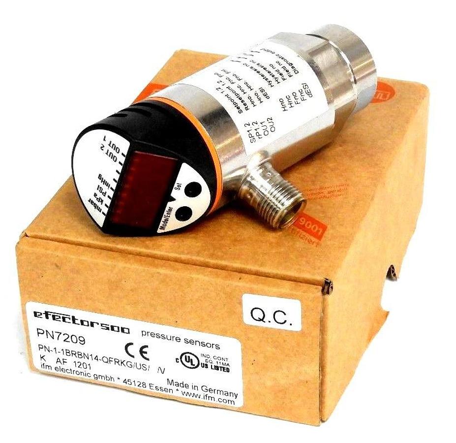 NIB EFFECTOR PN-1-1BRBN14-QFRKG PRESSURE SENSOR PN7209, PN11BRBN14QFRKG