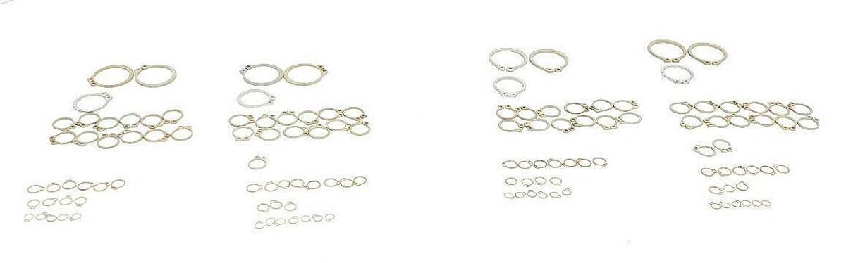 LOT OF 4 NEW WESTINGHOUSE AL-33430Y 8/7 RETAINING RING ASST KITS (INCOMPLETE)
