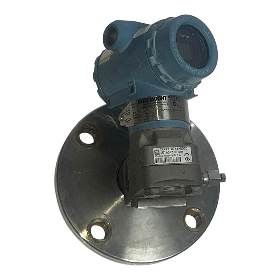 Used Rosemount 3051L3AC0FD22AAE5M5L4 Level Transmitter -  Kerkau 3 Inch 150 RF flange