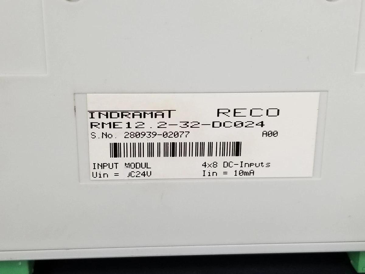 Used INDRAMAT RME12.2-32-DC024 INPUT MODULE 24VDC R911280939 RME12232DC024 RECO