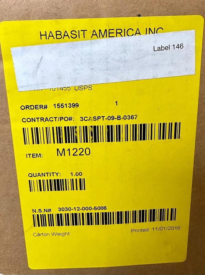 NEW HABISIT AMERICA M1220 FLAT TOP MINIPITCH BELT