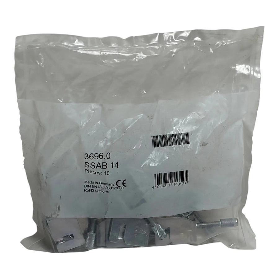 Used Conta-Clip 3696.0 SSAB 14 Busbar Shield Connection Clips - Pack of 10