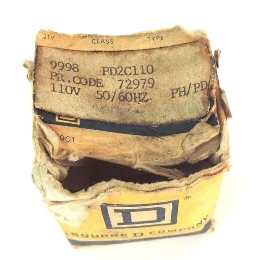 NIB SQUARE D 9998-PD2C-110 COIL 110V, 50/60HZ, 9998PDC110