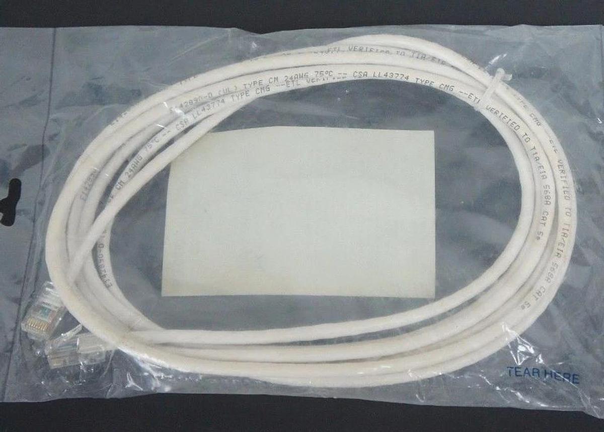 Used LOT OF 3 NEW GENERIC GC85E-W10 CATEGORY 5E PATCH CORD 10FT GC85EW10