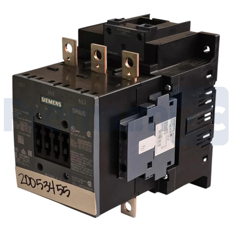 Siemens 3RT1056-6AF36 SIRIUS Contactor 3-Pole 90kW 185A 110-127V AC/DC NSNP