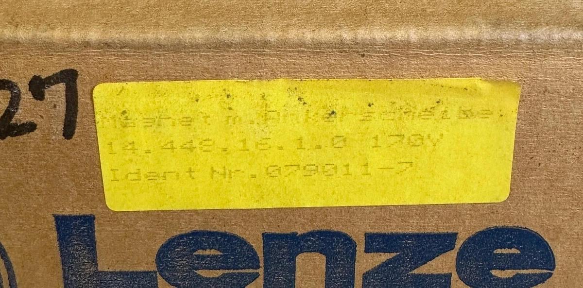 NEW LENZE 14.448.16.1.0 / 144481610 DISC BRAKE ASSEMBLY 170V 079011-7 / 0790117