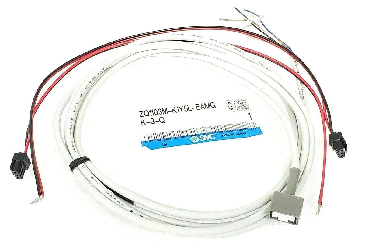 NEW SMC ZQ1103M-K1Y5L-EAMGK-3-Q VACUUM EJECTOR CABLES (CABLES ONLY) E66085-H