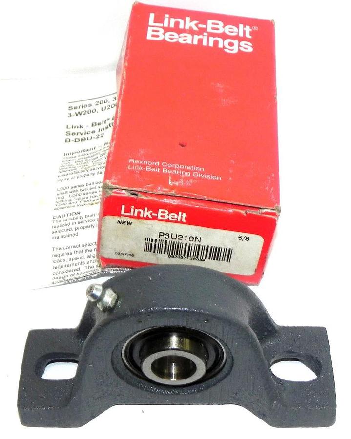 Used NIB LINK-BELT P3U210N BEARING PILLOW BLOCK 5/8INCH BORE 2BOLT