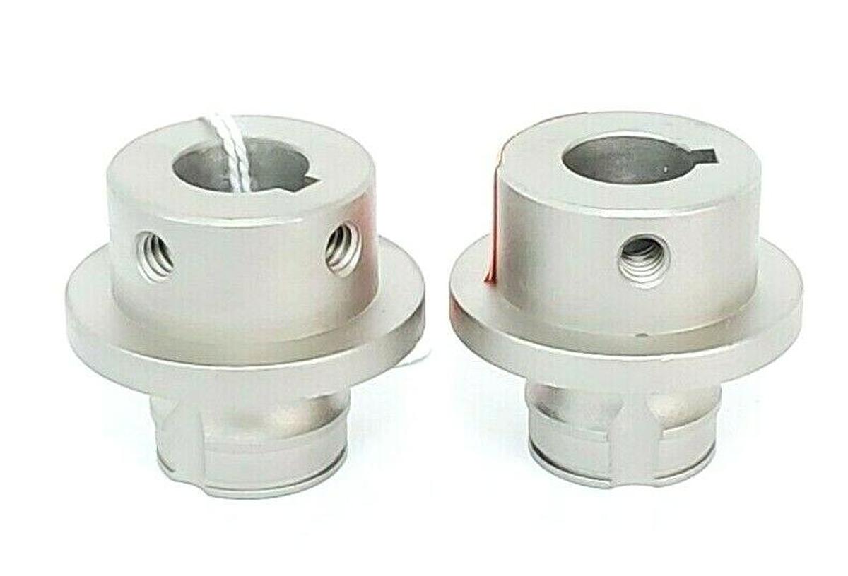 Used LOT OF 2 NEW GENERIC 2-106 DRIVE SHAFT FITTINGS PART #5, 5/8" BORE, 127050, 2106