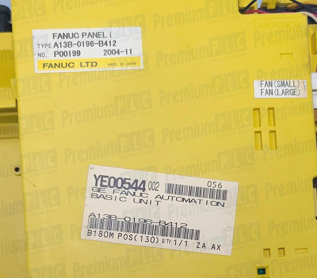 Used GE FANUC A13B-0196-B412 PANEL i SERIES 180i-MB 15" HMI W/ HDD A08B-0084-C120/D