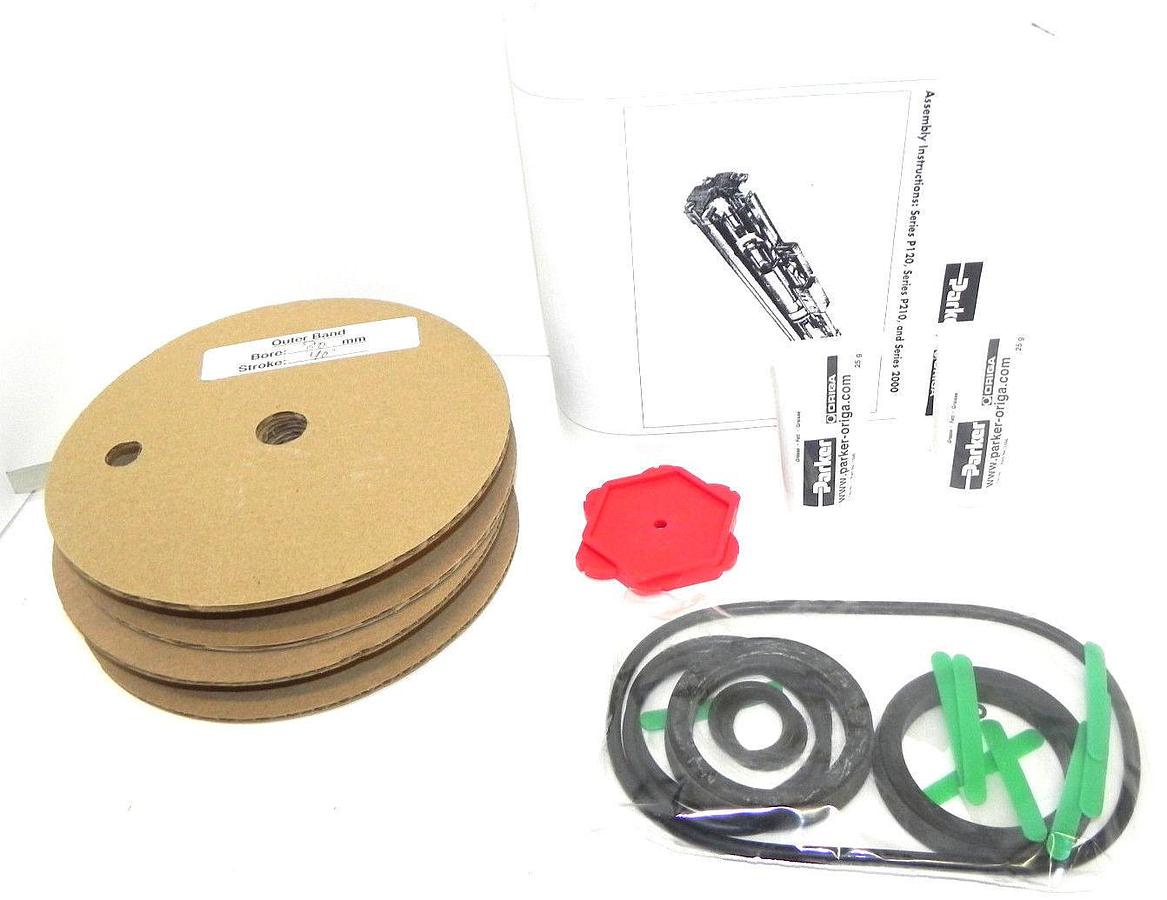 Used NIB PARKER KIT, PARTS, CYL, SP128-B-SX40 MAT'L NO. 10002515 STROKE LENGTH 40''