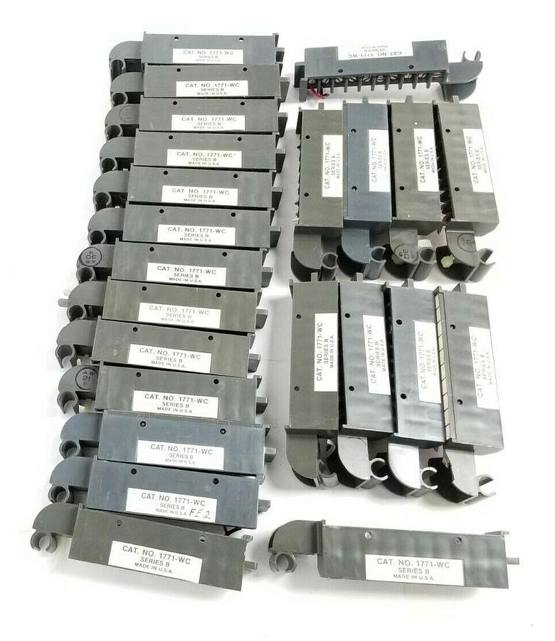 Used LOT OF 23 ALLEN BRADLEY 1771-WC SER. B WIRING ARMS 1771WC