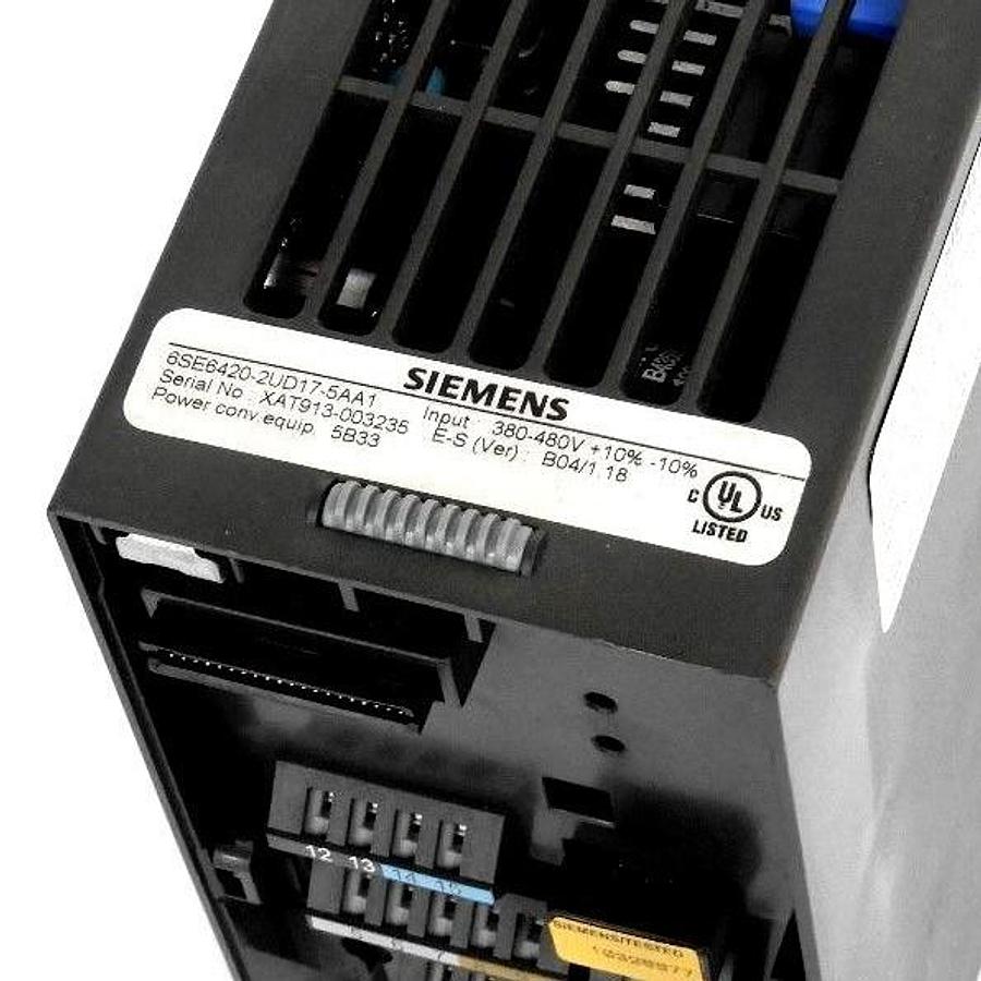 Used SIEMENS 6SE6420-2UD17-5AA1 MICROMASTER 420 INVERTER AC DRIVE 6SE64202UD175AA1