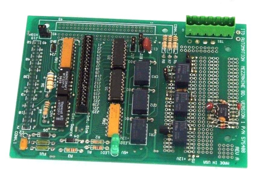 Used ITD AUTOMATION 575408 BOARD REV. A, VERSION 1