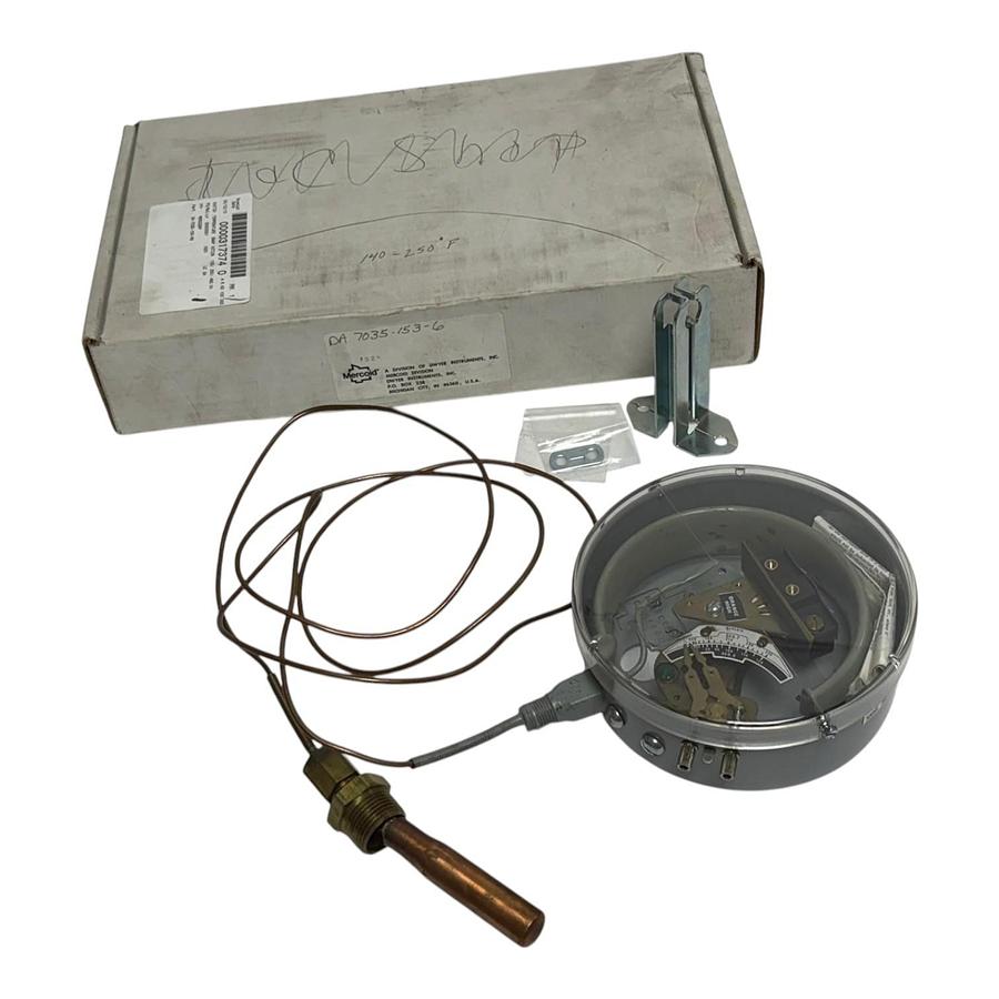 Used Mercoid DA-7035-153-6 Industrial Temperature Switch 140-250F New Surplus