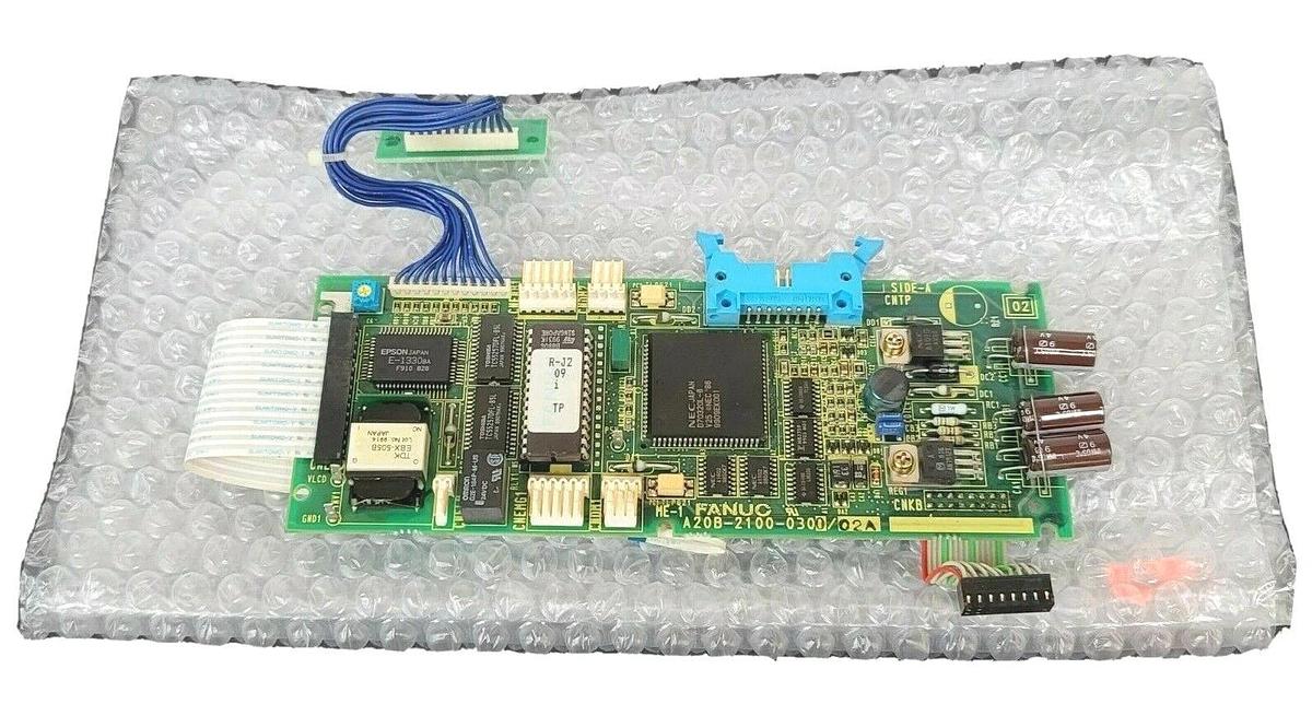 Used FANUC A20B-2100-0300/02A PENDANT BOARD A20B-2100-0300 W/ A20C-200-0270/01A