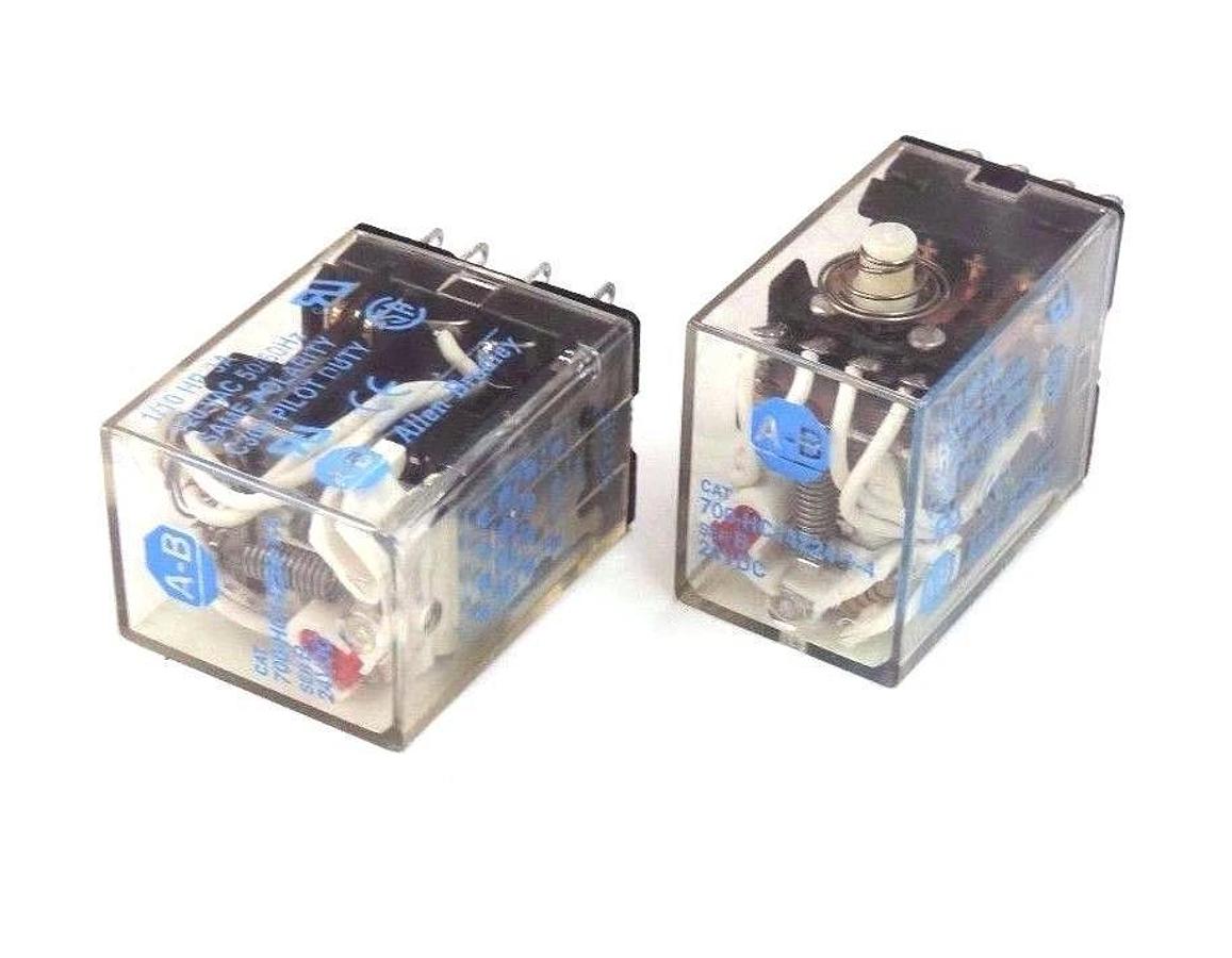 Used LOT OF 2 ALLEN BRADLEY 700-HC14Z24-1-4 RELAYS 700HC14Z2414, SER. B, 24VDC