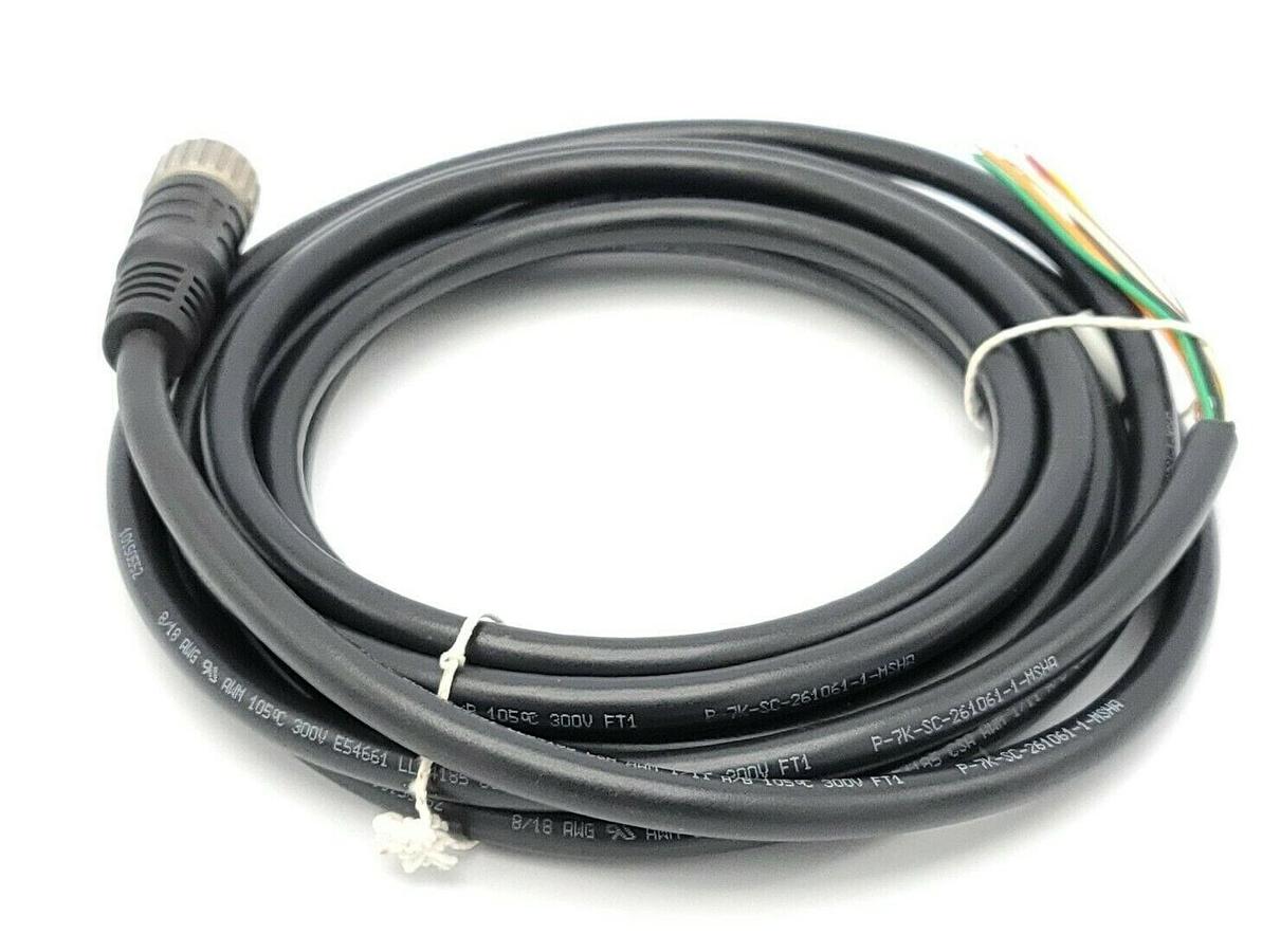 Used NEW TURCK CKRM 12-8-5 MULTIFAST MOLDED CORDSET ID NO. U4701-83