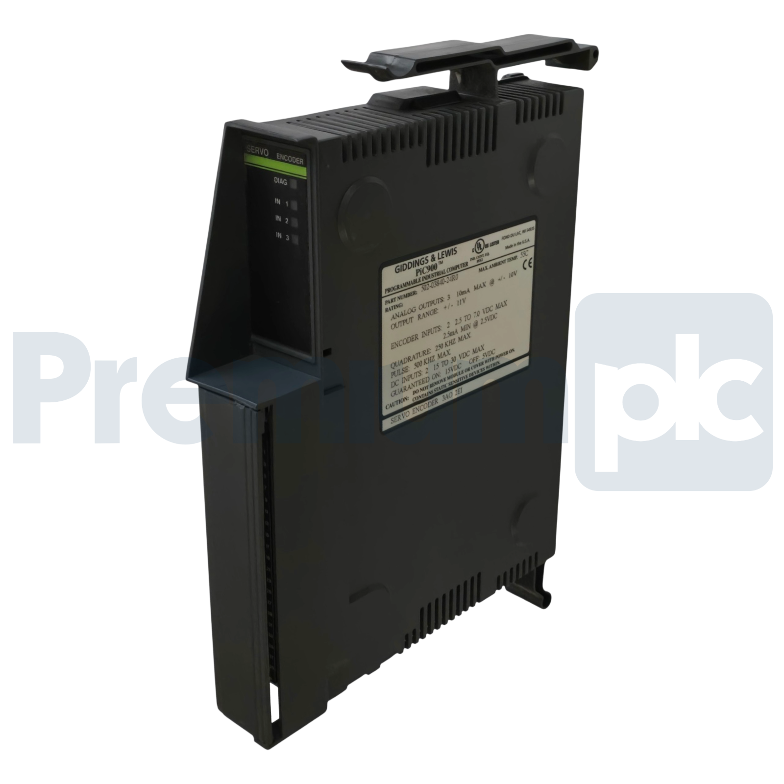 Used Giddings & Lewis 502-03840-24R0 PiC900 Servo Encoder Module 3AO 2EI 502-03840-24