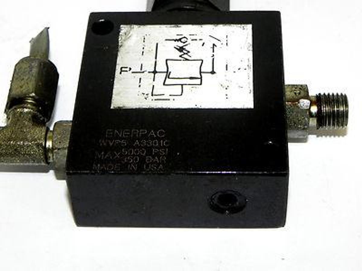 Used ENERPAC WVP5 SEQUENCE VALVE WVP5 A3301C