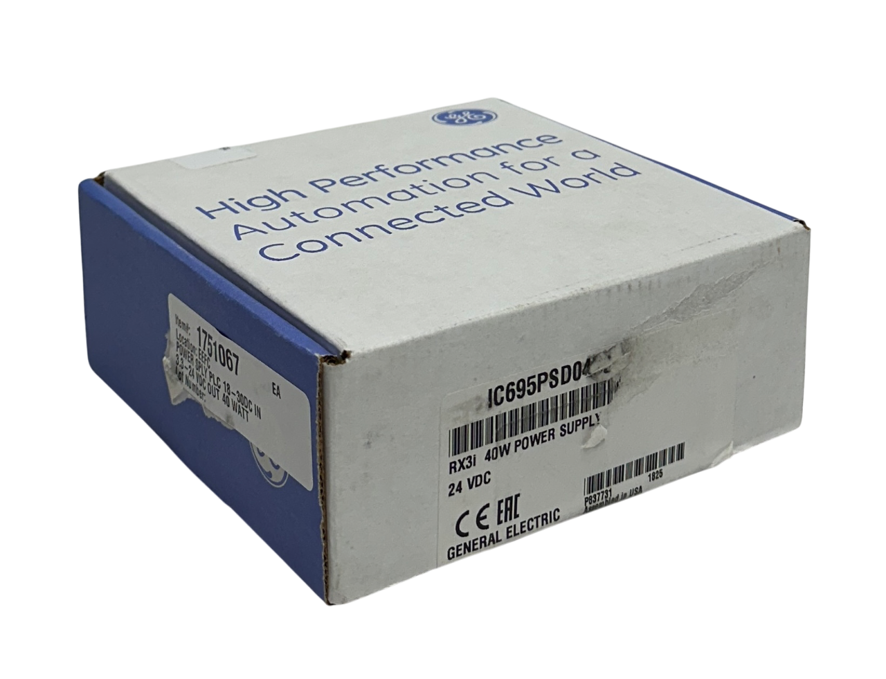 Used GE FANUC IC695PSD040J / IC695PSD040 RX3i POWER SUPPLY MODULE 40W 24VDC NSMP