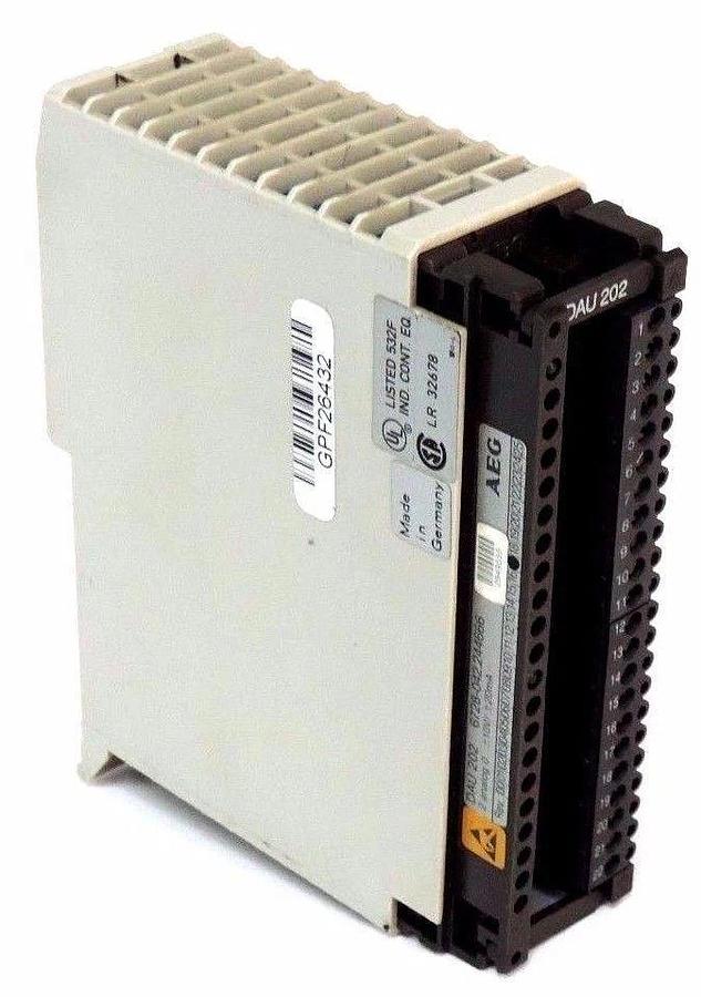 Used AEG DAU 202 OUTPUT MODULE ANALOG 6728-042.244666 REV 17 DAU202