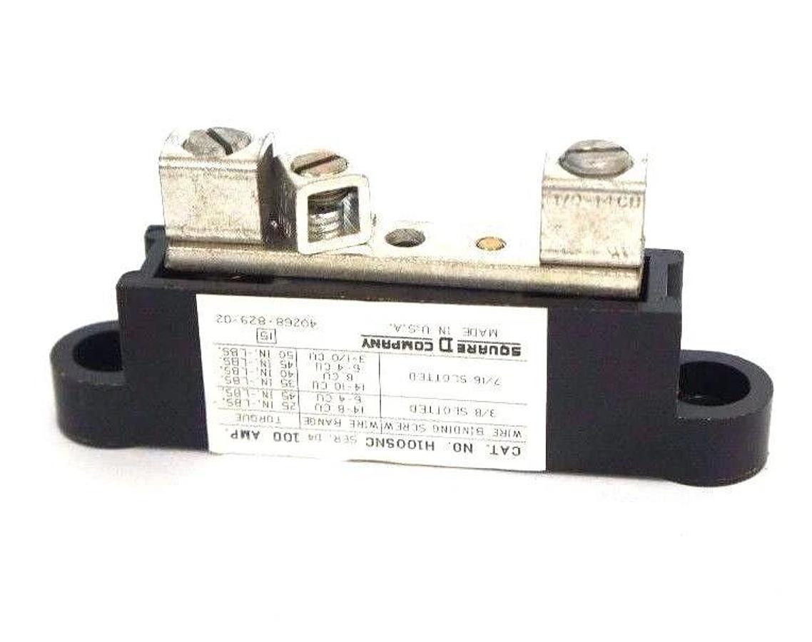 Used NIB SQUARE D H100SNC SER. D4 INSULATED GROUNDABLE NEUTRAL ASSEMBLY 48834