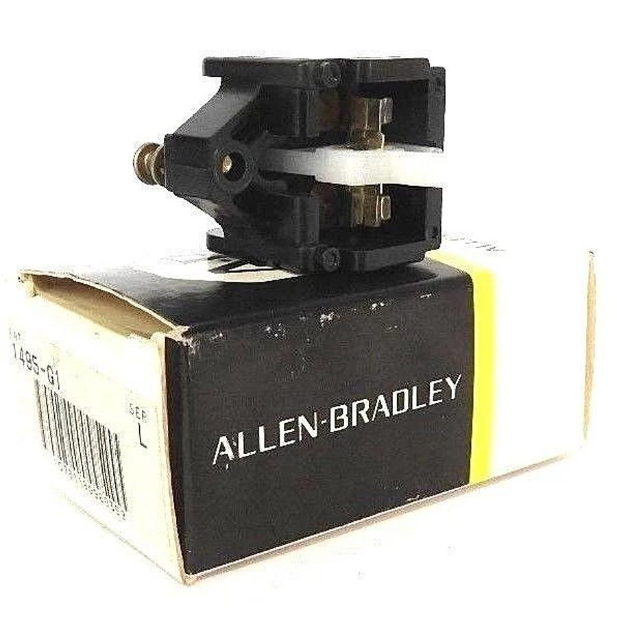 Used NIB ALLEN BRADLEY 1495-G1 AUXILIARY CONTACT SER. L, SIZE 1 & 2