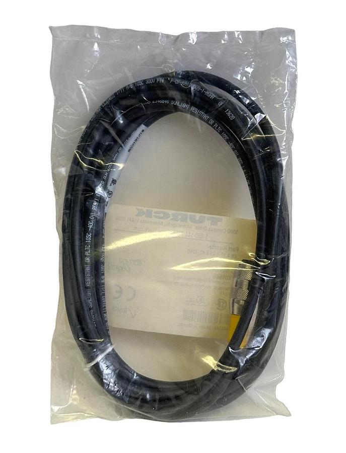 Used NEW TURCK RK 4.4T-3-RS 4.4T/S760 / RK44T3RS44TS760 M12 EURO CORDSET 3M UX05686