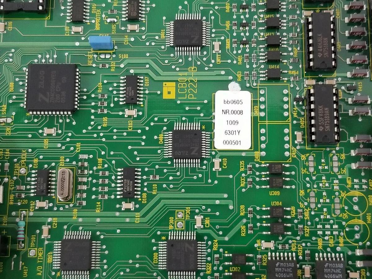 Refurbished GLUNZ & JENSEN 6301Y-000501 CPU-PCB LCB 01 W/O E-prom 083-06052 (REPAIRED)