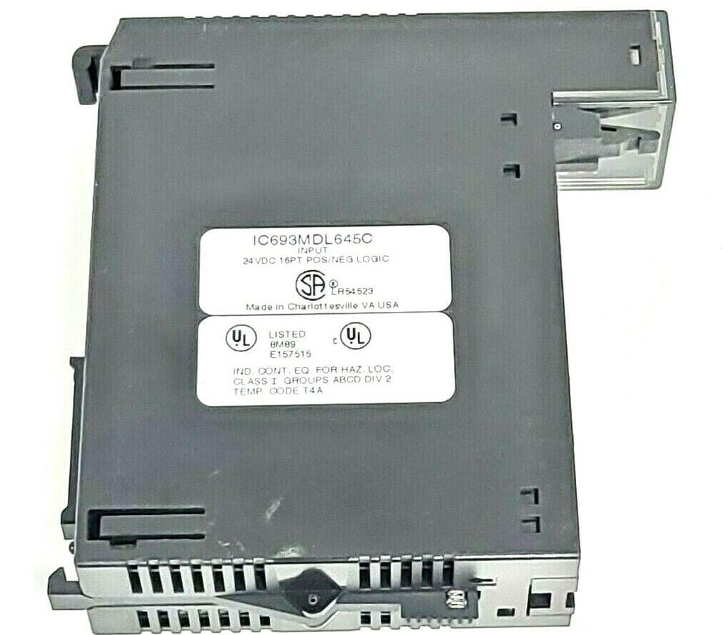 Used GE FANUC IC693MDL645C INPUT MODULE 16PT POS/NEG LOGIC (NO WIRING ARM)