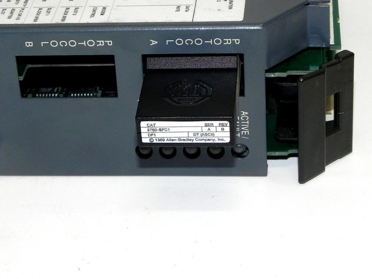 Used ALLEN BRADLEY 2760-RB FLEXIBLE INTERFACE MODULE SER. A REV. E W/ 2760-SFC1