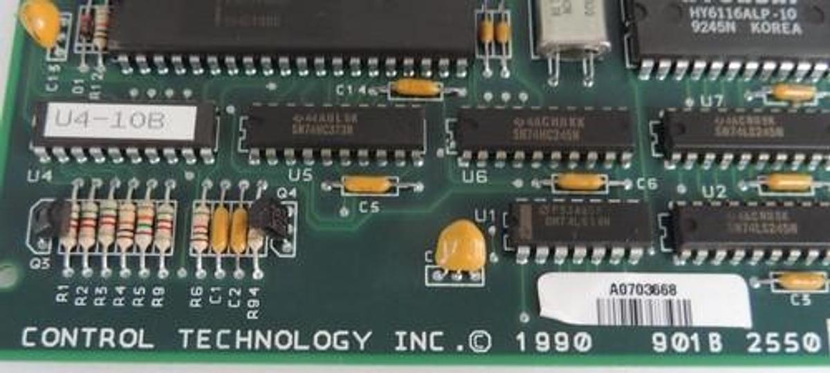 Used CONTROL TECHNOLOGY INC. 901B-2550 CONTROL BOARD CTI ISOLATED ANALOG INPUT 2550