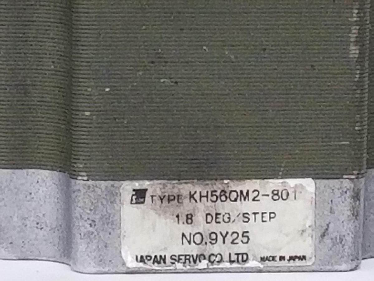 Used JAPAN SERVO CO. KH56QM2-801 STEPPER MOTOR 1.8 DEG. KH56QM2801