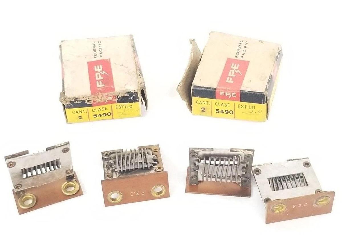 Used LOT OF 4 FEDERAL PACIFIC 5490 HEATER ELEMENTS