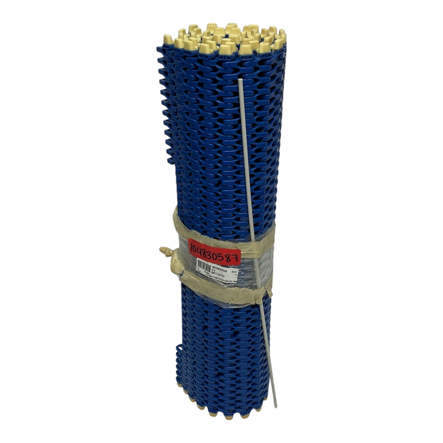 Used uni Flex SNB-CR Modular Plastic Conveyor Chain 538mm W x 1M Blue 80092705 New