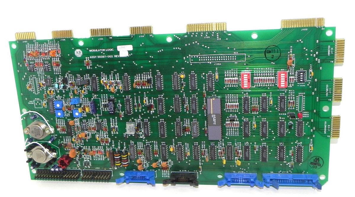 Used NEW ALLEN BRADLEY 50387-002 MODULATOR LOGIC BOARD 50387002 REV. 02