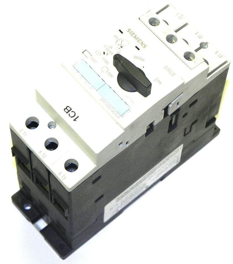Used SIEMENS 3RV1-031-4EA10 SIRIUS COMBINATION MOTOR CONTROLLER 3RV10314EA10