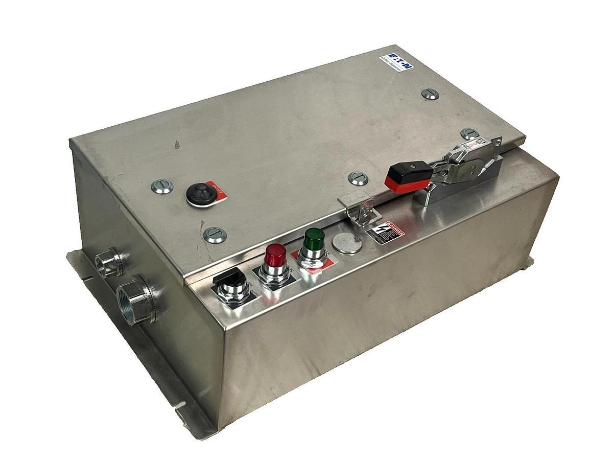 Eaton ECN2414CHC Stainless 4X Enclosure w/ HMCP Breaker & Transformer, P3A23C40