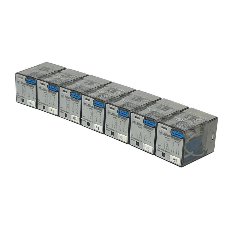 LOT OF 6 Allen-Bradley 700-HA32Z24-3-4 Ser. D General Purpose Relay 24VDC