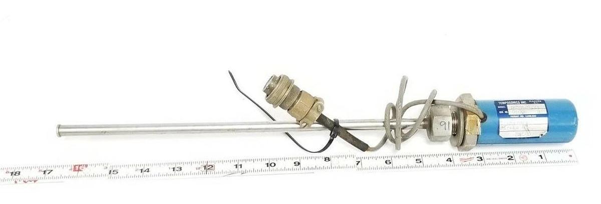 Used TEMPOSONICS INC. DCTM-2333 TRANSDUCER STROKE 4'' 84-50 12 IN. ROD DCTM2333