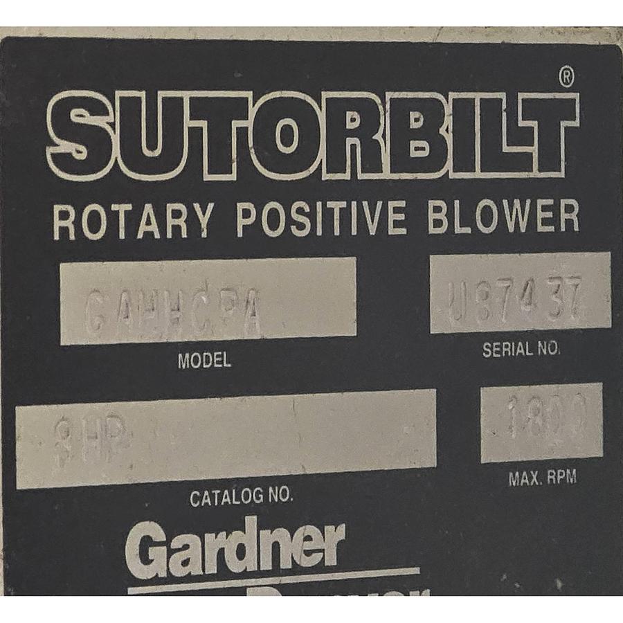 Used Gardner Denver GAHHCPA | 8HP Sutorbilt 8H Positive Displacement Blower NSNP