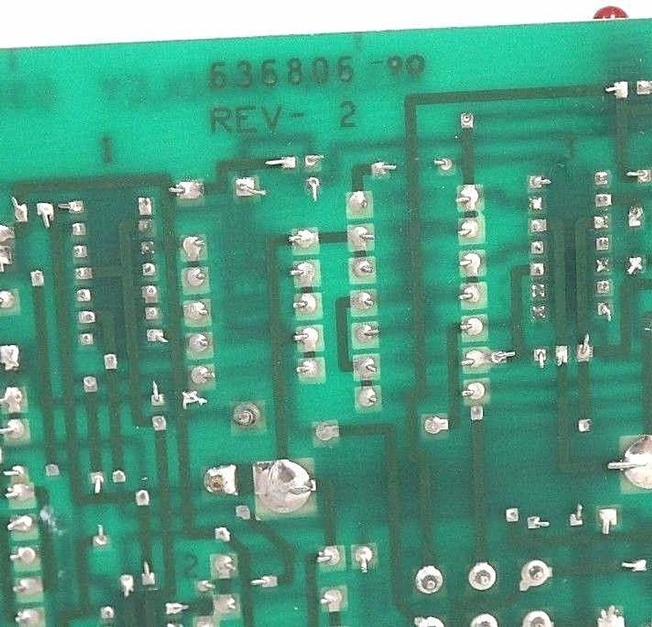 Used ALLEN BRADLEY 636806 POWER SUPPLY BOARD 636806 REV-2 BACK SIDE