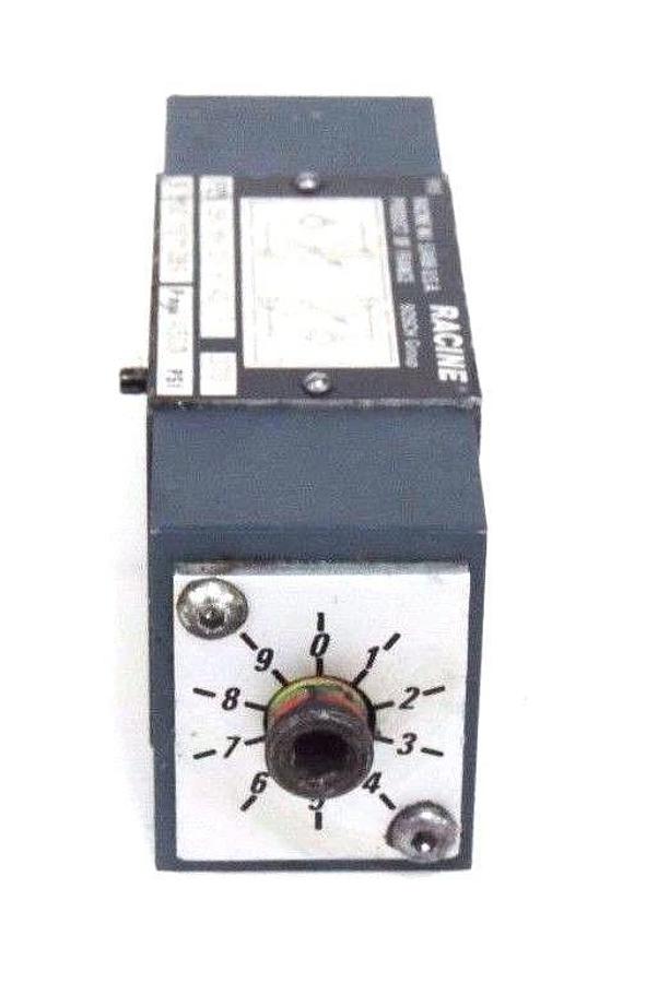 Used RACINE FE1 SH MH 01 H 40 CONTROL VALVE 4500PSI, 9810161089