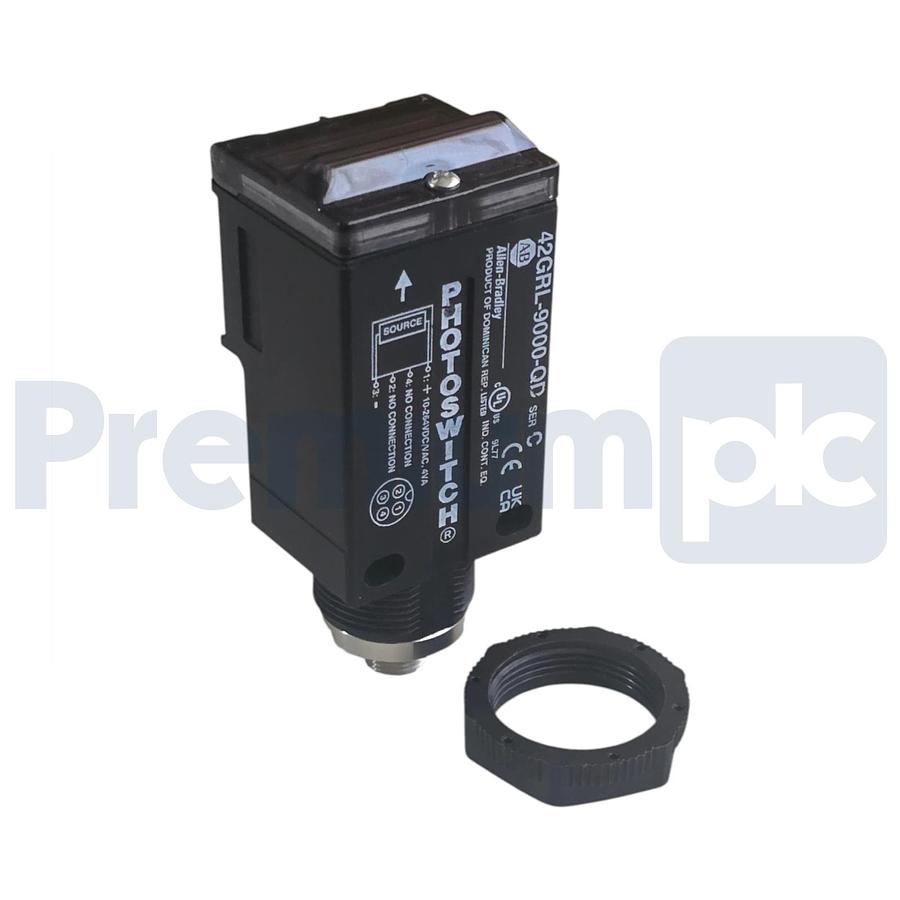 Used Unused Surplus Allen Bradley 42GRL-9000-QD /C PHOTOSWITCH Photoelectric Sensor