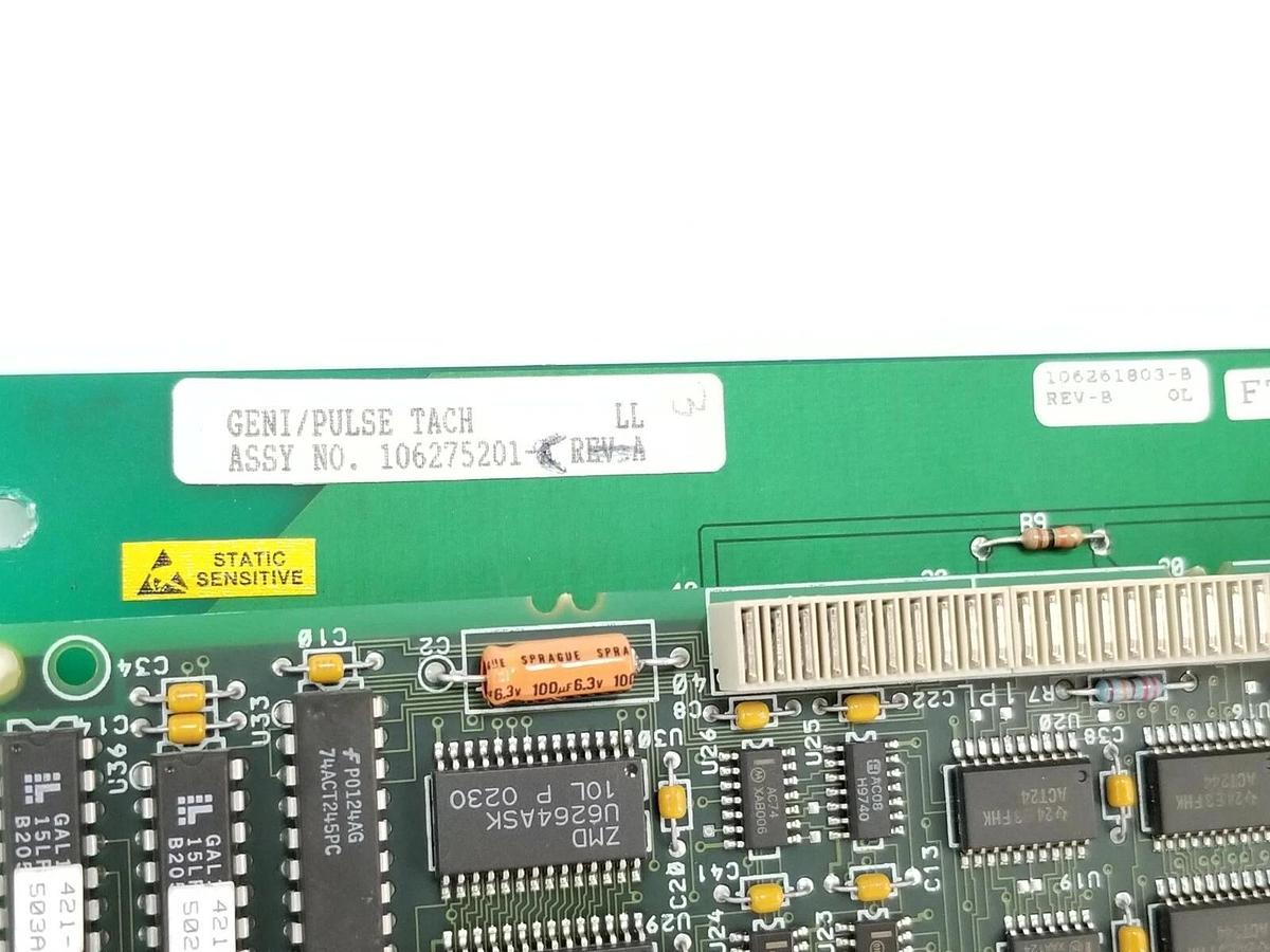 Used BOSTON FINCOR 106275201-C REV. C GENI / PULSE TACH 106261803-B 44A731604