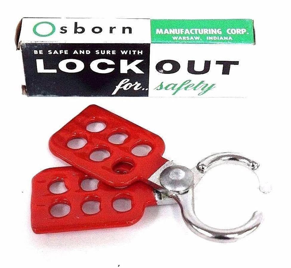 Used NIB OSBORN OG-86 STEEL LOCK OUT HASP 1" OG86