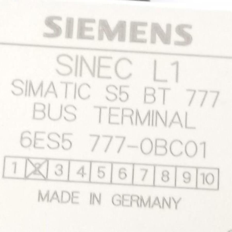 Used NEW SIEMENS 6ES5 777-0BC01 SINEC L1 SIMATIC S5 BT 777 BUS TERMINAL 6ES57770BC01