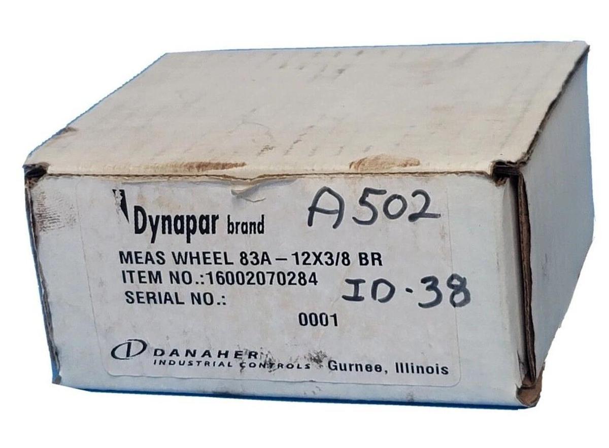 Used NIB DYNAPAR 83A-12X3/8 BR MEAS WHEEL